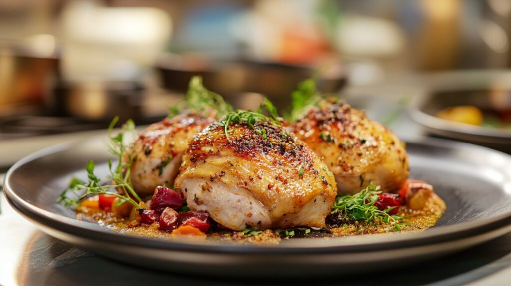 What does Gordon Ramsay season chicken with?