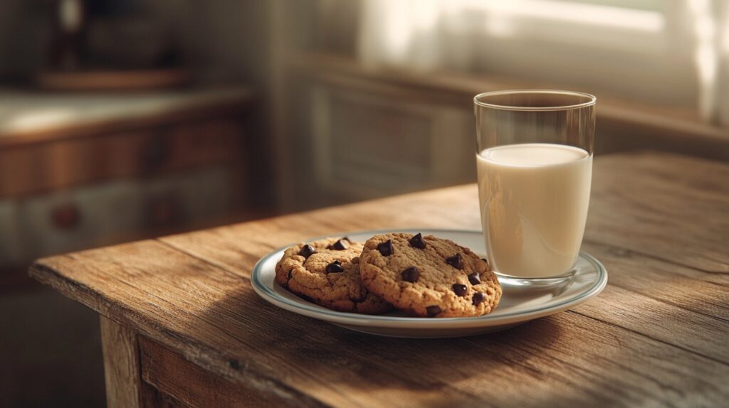 Is it good to drink milk with cookies?