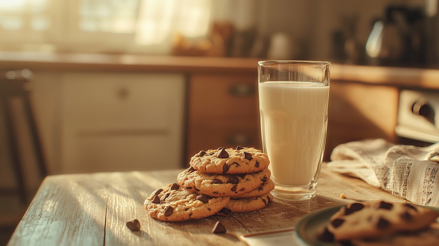 How do you eat cookies with milk?