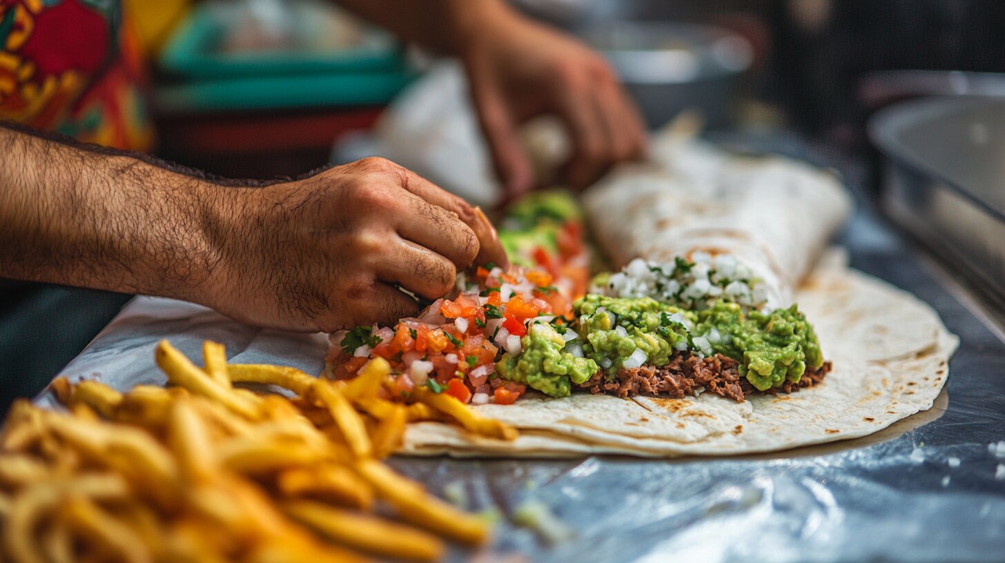 What does the 5.Cali burrito have?