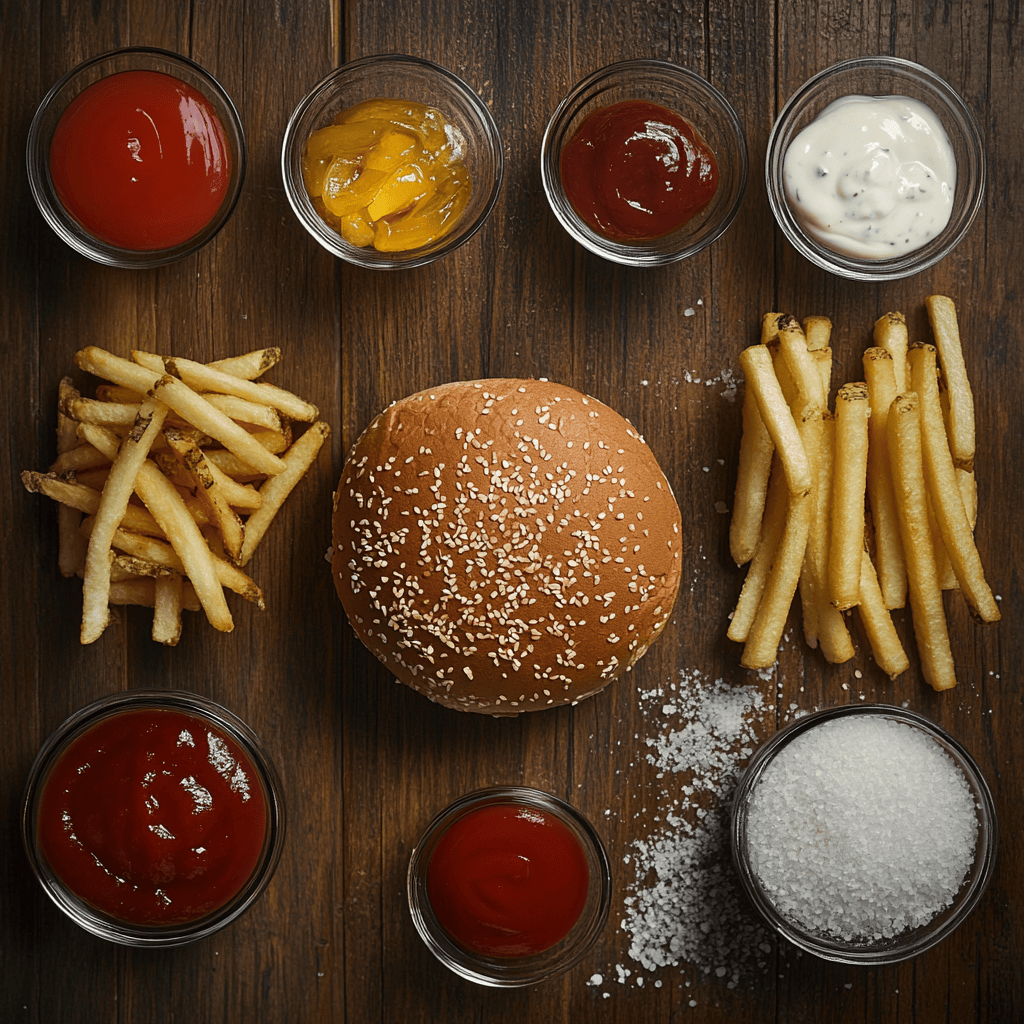 Burger and fries sauce ingredients