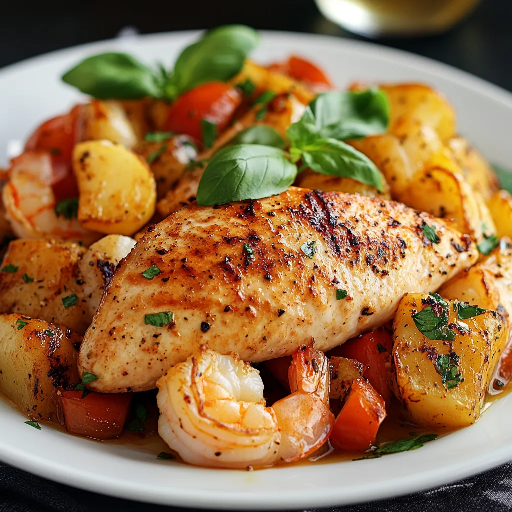 Chicken breast and shrimp Recipes