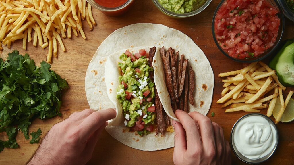 What does the 5.Cali burrito have?