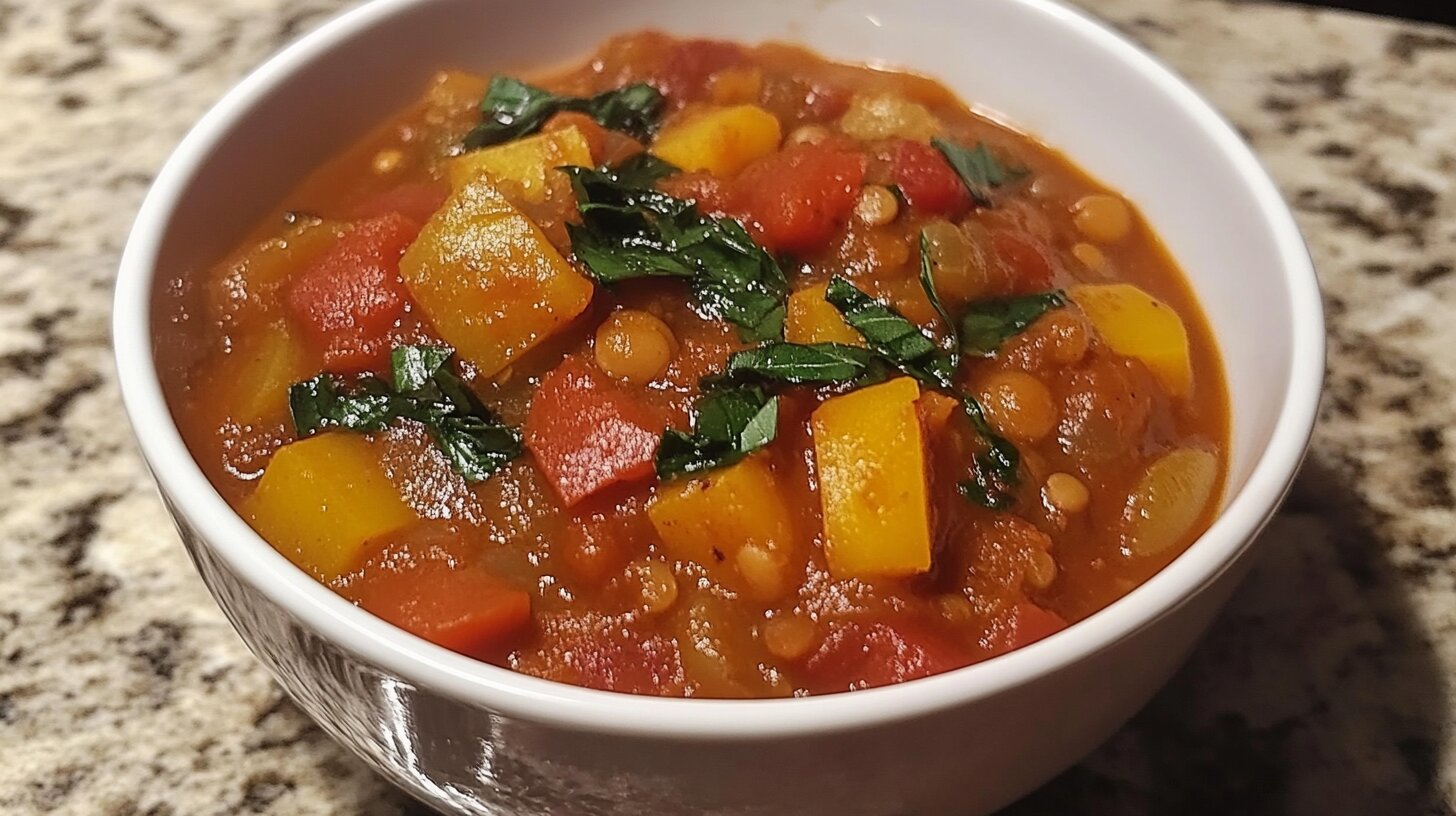 slow cooker lentil stew