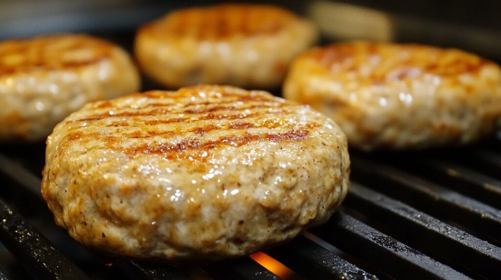 How long to cook raw frozen turkey burgers