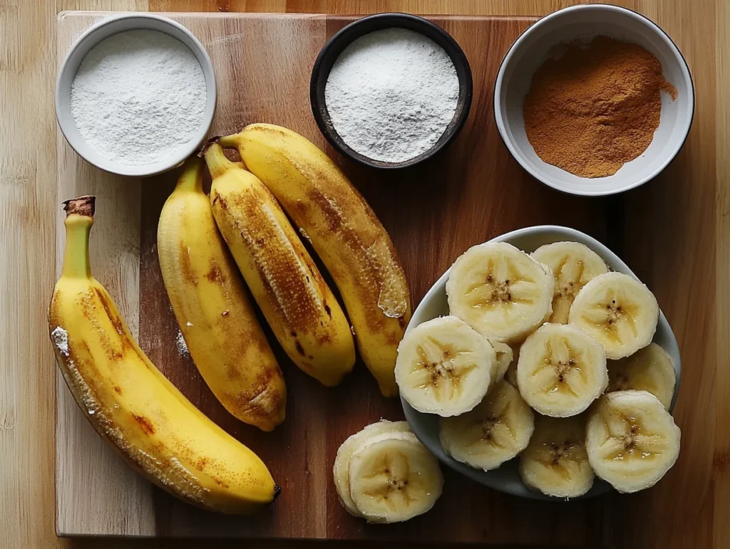 fried bananas Ingredients