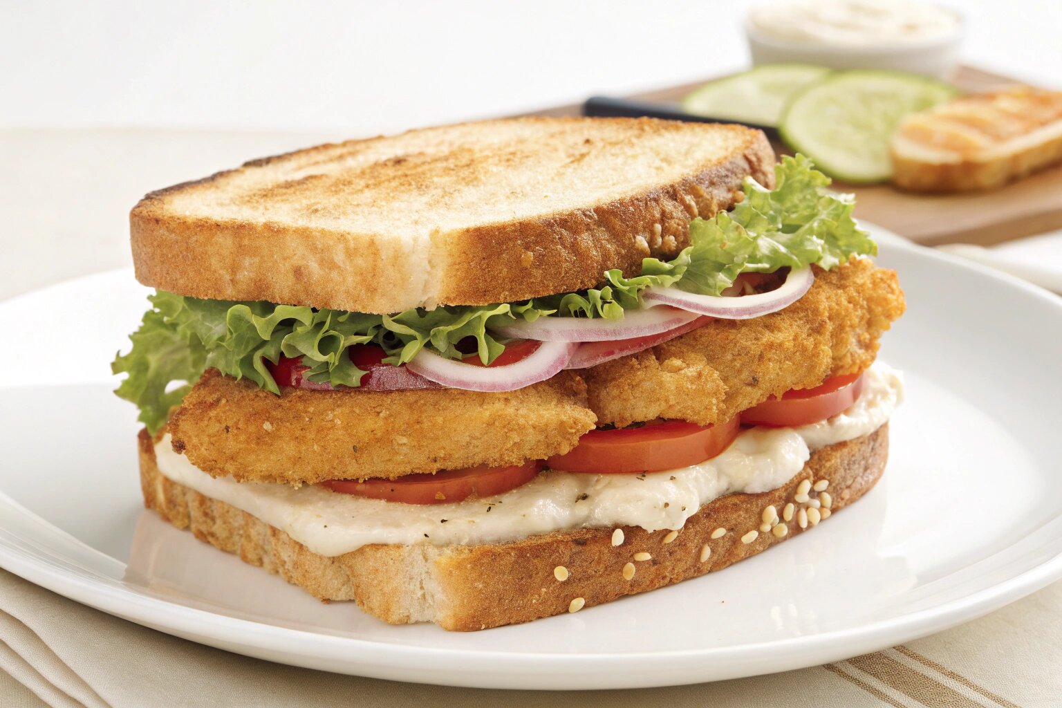 Chicken cutlet sandwich calories