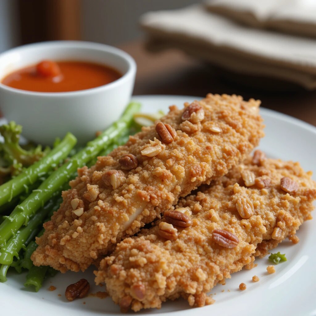 Pecan-crusted chicken tenders