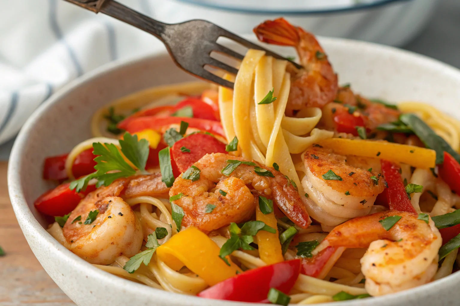 Cajun shrimp pasta