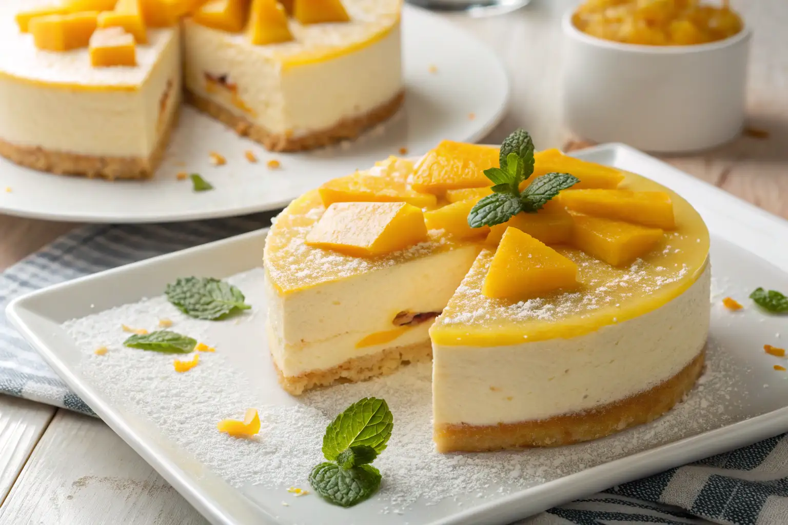 mango mousse cake